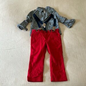 Cat and Jack heart outfit 2T